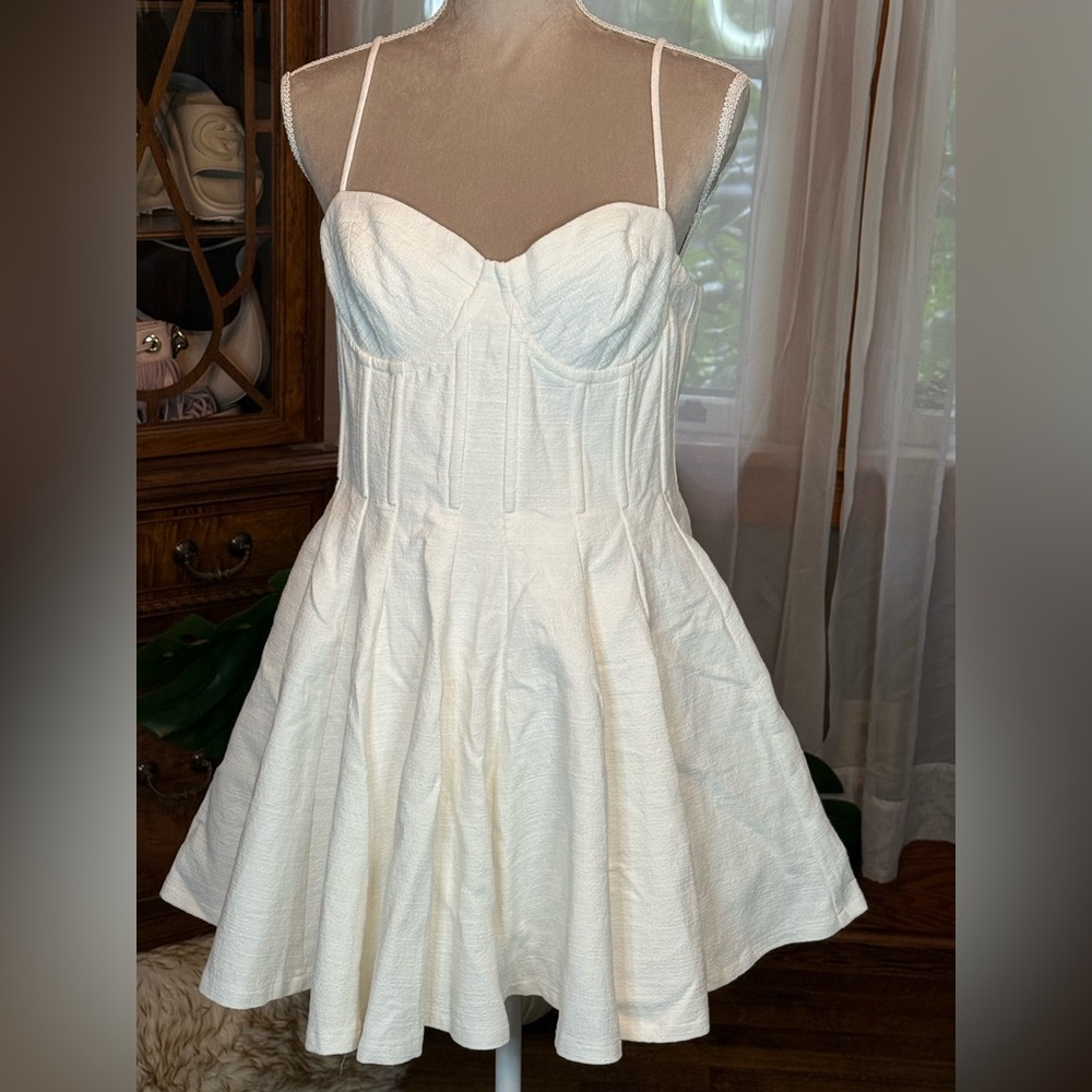 Astr White Mini Dress
